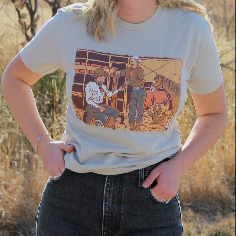 Like A Cowboy Graphic Western Tee